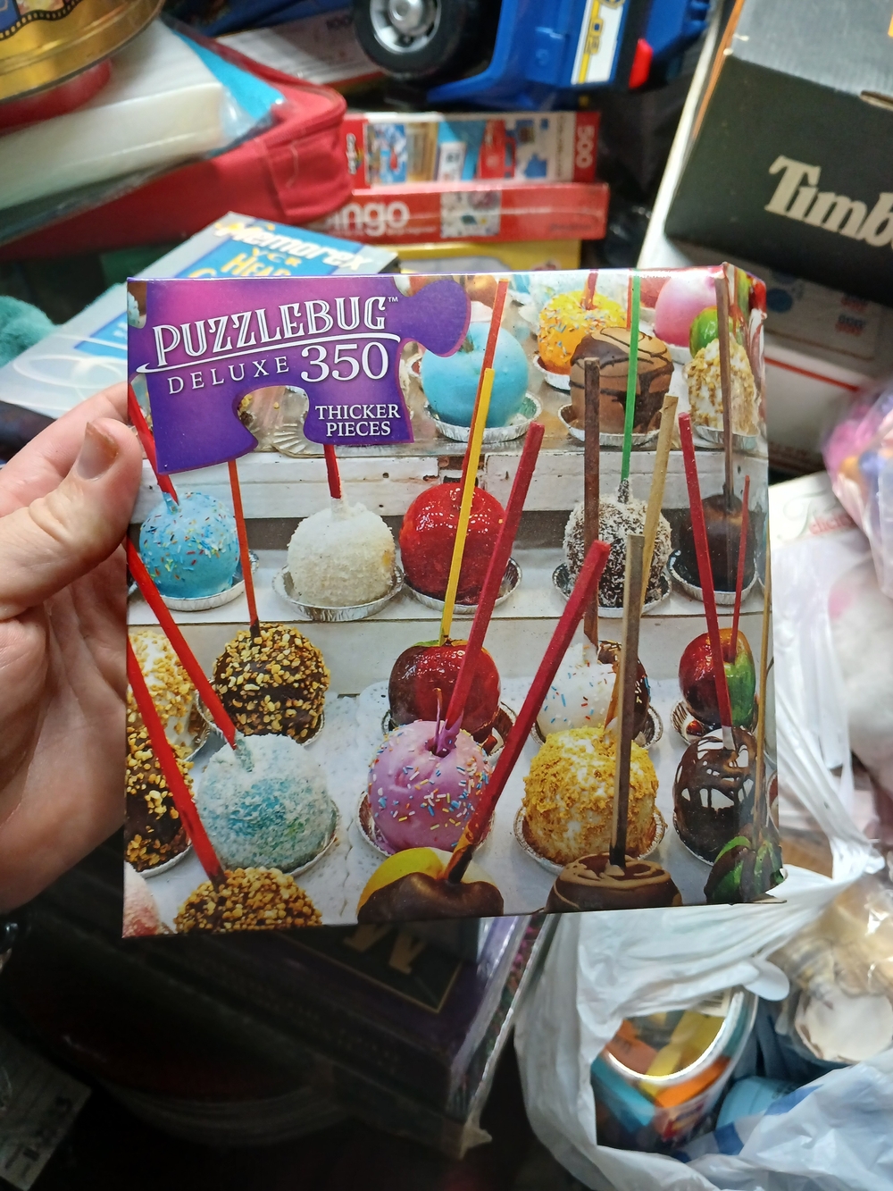 Puzzlebug Deluxe 350-Piece Jigsaw Puzzle — Colorful Candy Apples